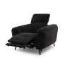 Asher Power Recliner Chair angled view Recline with headrest