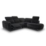 Asher Power Recliner Chaise Corner Sofa reclined with headrest