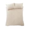 Bianca Brushed Embroidery Natural Duvet Set Aerial