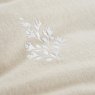 Bianca Brushed Embroidery Natural Duvet Set Detail