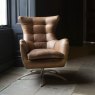 Aldiss Own Fallon Chair in Leather & Fabric