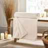 Deyongs Snuggle Touch Extra Large Throw Cream Lifestyle