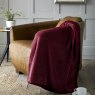 Deyongs Snuggle Touch Extra Large Throw Merlot Chair