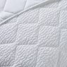 Catherine Lansfield Crinkle Seersucker Bedspread White Detail