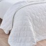 Catherine Lansfield Crinkle Seersucker Bedspread White Lifestyle