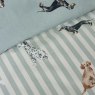 Catherine Lansfield Dog Stripe Duvet Set Detail