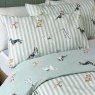 Catherine Lansfield Dog Stripe Duvet Set Lifestyle