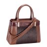 David Jones Croc Trim Red Mud Bag Angled with Strap