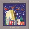 Paper House Paper House Santa Flying over Houses Pack of 10 Cards