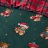Catherine Lansfield Catherine Lansfield Christmas Tartan Teddy Bear Duvet Set