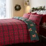 Catherine Lansfield Catherine Lansfield Christmas Tartan Teddy Bear Duvet Set