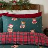 Catherine Lansfield Catherine Lansfield Christmas Tartan Teddy Bear Duvet Set