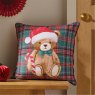 Catherine Lansfield Catherine Lansfield Christmas Tartan Teddy Bear Cushion