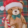 Catherine Lansfield Catherine Lansfield Christmas Tartan Teddy Bear Cushion