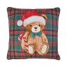 Catherine Lansfield Catherine Lansfield Christmas Tartan Teddy Bear Cushion