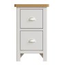 Aldiss Own Hastings Editions Small Bedside Cabinet in Stone