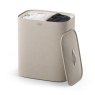 Joseph Joseph Tota 2 Twin 90L Pale Mushroom Laundry Separation Basket