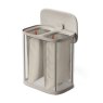 Joseph Joseph Tota 2 Twin 90L Pale Mushroom Laundry Separation Basket interior