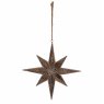 Candlelight Hanging Gold Star Hanging