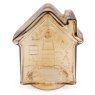 Candlelight Glass Gold Rechargeable Gingerbread House