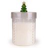 Candlelight Glass Christmas Tree Lidded Candle