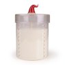 Candlelight Glass Santa's Hat Lidded Candle