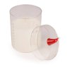 Candlelight Glass Santa's Hat Lidded Candle Lid Off