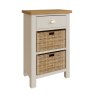 Aldiss Own Hastings Editions 1 Drawer 2 Basket Unit in Stone