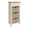 Aldiss Own Hastings Editions 1 Drawer 3 Basket Unit in Stone