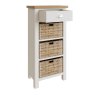 Aldiss Own Hastings Editions 1 Drawer 3 Basket Unit in Stone
