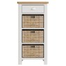 Aldiss Own Hastings Editions 1 Drawer 3 Basket Unit in Stone
