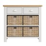 Aldiss Own Hastings Editions 2 Drawer 4 Basket Unit in Stone
