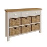 Aldiss Own Hastings Editions 3 Drawer 6 Basket Unit in Stone