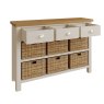Aldiss Own Hastings Editions 3 Drawer 6 Basket Unit in Stone