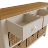 Aldiss Own Hastings Editions 3 Drawer 6 Basket Unit in Stone