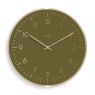 Acctim Marina 30cm Wall Clock Hunter Green & Gold