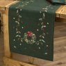 Waltons Embroidered Wreath Runner Green Lifestyle