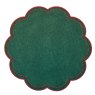 Waltons Reversible Scalloped Placemat Green