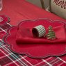 Waltons Reversible Scalloped Placemat Red Lifestyle
