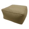 Norfolk & Co Holkham Tweed Square Pouffe Fawn