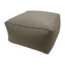 Norfolk & Co Holkham Tweed Square Pouffe Elephant