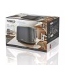 Tower Scandi Grey 2 Slice Toaster In Box