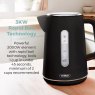 Tower Scandi Black 1.7L Kettle Rapid boil