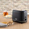 Daewoo Tessera Black 2 Slice Toaster Lifestyle