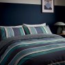 Helena Springfield Horizon Stripe Navy Duvet Cover Set Close Up