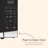 Haden 20L Stainless Steel Digital Microwave push to open door