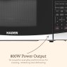 Haden 20L Stainless Steel Digital Microwave 800w