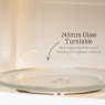 Haden 20L Stainless Steel Digital Microwave 245mm Glass turntable