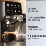Daewoo 20 Bar One Touch Espresso Coffee Machine Spec Sheet