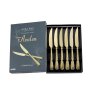 Arthur Price Avalon Champagne 6 Steak Knives Open Box